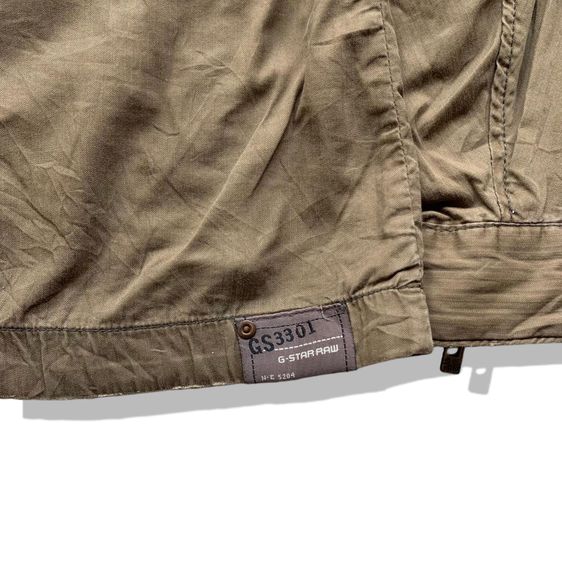 G-Star Raw 3301 Brown Zipper Jacket รอบอก 45” รูปที่ 9