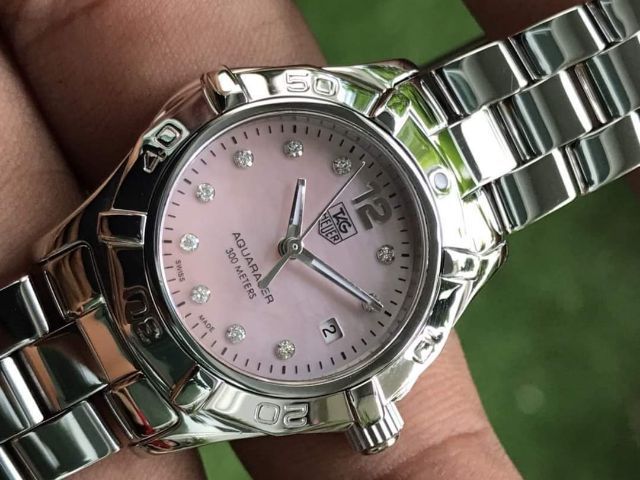 TAG Heuer Aquaracer Lady Diamond Pink Mother of pearl WAF141A🇨🇭🇨🇭
   รูปที่ 2