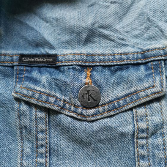 Calvin Klein 4 Pockets Denim Jacket รอบอก 43” รูปที่ 7