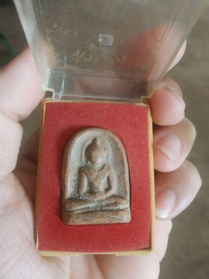 พระเนื้อดินพิมพ์กลาง(พระพิมพ์พระซุ้มกอเนื้อดินหลังเรียบ(ที่ระลึกจังหวัดกำแพงเพชร)(ไม่ทราบปีที่สร้าง))พระบ้านพระเครื่องรางของมงคล รูปที่ 7