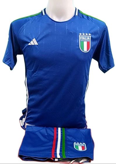 เสื้อฟุตบอลกีฬาผู้ชายทีมชาติอิตาลีชุดฟุตบอลโลก (Italia World Cup) ตัวใหม่2023-2024 รูปที่ 1