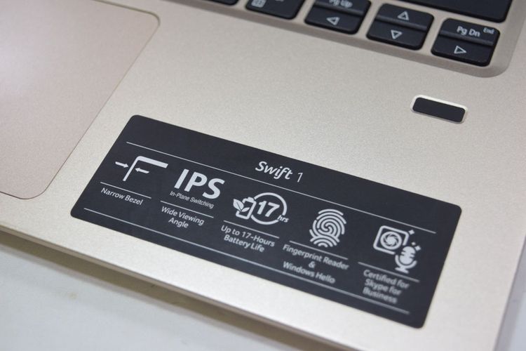 ขาย Acer Swift 1 14 นิ้ว จอ FHD IPS สี Luxury Gold สวยหรู สเปค Intel เป็น SSD แบตโคตรอึด รูปที่ 7