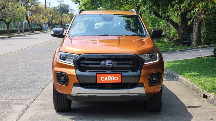 Ford Ranger 2020 2.0 Hi-Rider Wildtrak Pickup ดีเซล ไม่ติดแก๊ส เกียร์อัตโนมัติ ส้ม รูปที่ 2