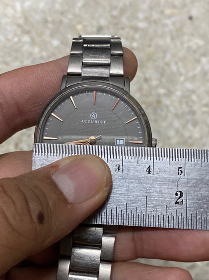 นาฬิกายี่ห้อ ACCURIST  ควอทซ์ ของแท้มือสอง ไททาเนียม ทั้งเรือนทั้งสาย ยาว 7 นิ้ว  900฿ รูปที่ 6
