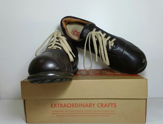 CAMPER Sneakers 45EU(29.0cm) Original ของแท้ มือ 2 สภาพใกล้เคียงของใหม่, รองเท้า CAMPER หนังแท้ พื้นเต็ม ป้ายครบ Soft และเชือกแท้ สวยมาก รูปที่ 9