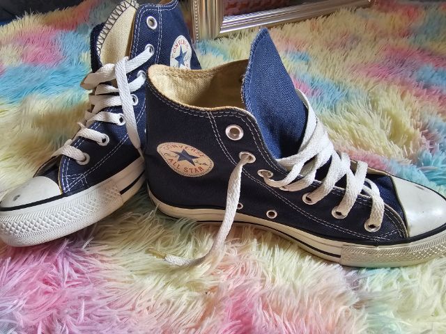 Converse รองเท้าผ้าใบหุ้มข้อแท้ All Star Classic blue รูปที่ 3