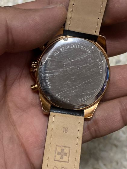 นาฬิกายี่ห้อ FOSSIL  โครโนกราฟ ควอทซ์  ของแท้มือสอง สายเปลี่ยนมาใหม่  950฿ รูปที่ 2