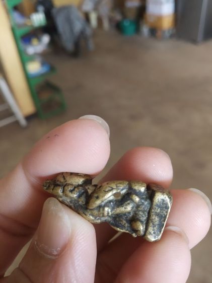 พระเนื้อทองเหลือง(พระรูปหล่อพระแม่โพสพ(เทพเจ้าหรือเทวีแห่งข้าว)พระหลวงพ่ออิ่มวัดหัวเขา(สุพรรณบุรี)(020307))พระบ้านพระเครื่องรางของมงคล รูปที่ 7