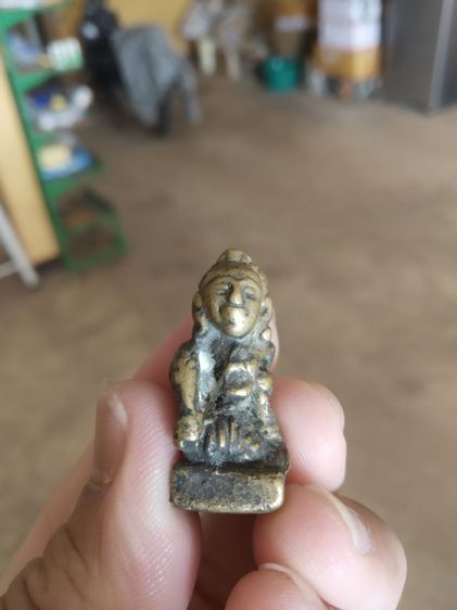 พระเนื้อทองเหลือง(พระรูปหล่อพระแม่โพสพ(เทวีแห่งข้าวหรือเทวดาผู้หญิงที่ดูแลต้นข้าว)พระหลวงพ่ออิ่มวัดหัวเขา(สุพรรณบุรี)(020308))พระเครื่องราง รูปที่ 4