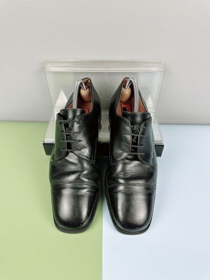 รองเท้าหนังแท้ Todd Welsh Sz.12us46eu30cm Made in Italy สีดำ พื้นหนัง สภาพสวยงาม ไม่ขาดซ่อม ใส่เรียนทำงานได้ รูปที่ 2