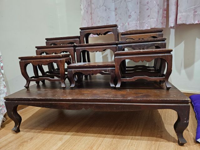 โต๊ะหมู่บูชา หิ้งพระ ไม้เก่า อายุมากกว่า30ปี รูปที่ 2