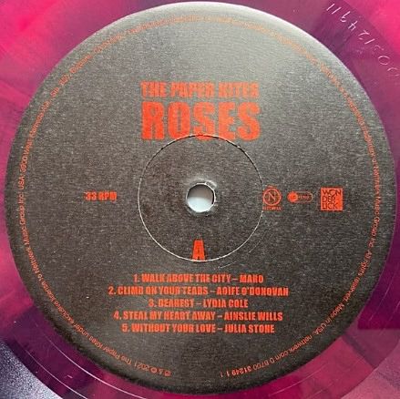 แผ่นเสียง The Paper Kites ชุด Roses 1LP Limited Cherry Bomb Vinyl (Sealed) พร้อมแพ็คจัดส่ง ครับ รูปที่ 3