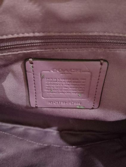 กระเป๋าCoach minidome สีม่วง  รูปที่ 3