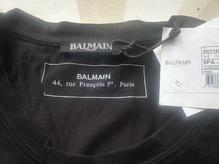 เสื้อยืด Balmain สีดำ ไซส์ M มือหนึ่ง รูปที่ 3