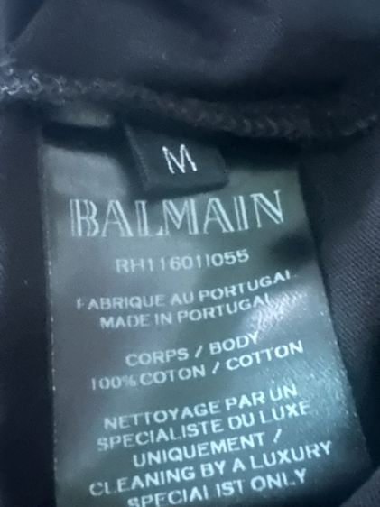 เสื้อยืด Balmain สีดำ ไซส์ M มือหนึ่ง รูปที่ 6