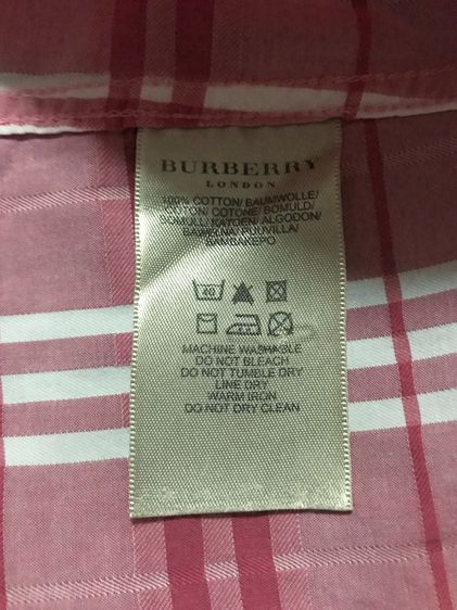 Burberry Brit Pink White Check Shirt M TRBILBIN164IST รูปที่ 8