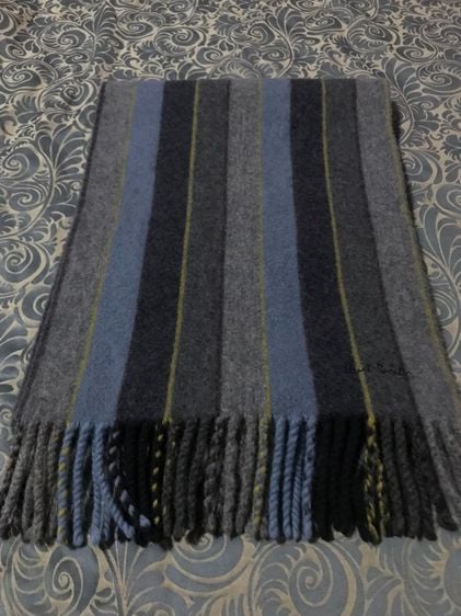 Paul Smith Scarf Multi Color Grey Tone Made in Scotland รูปที่ 6