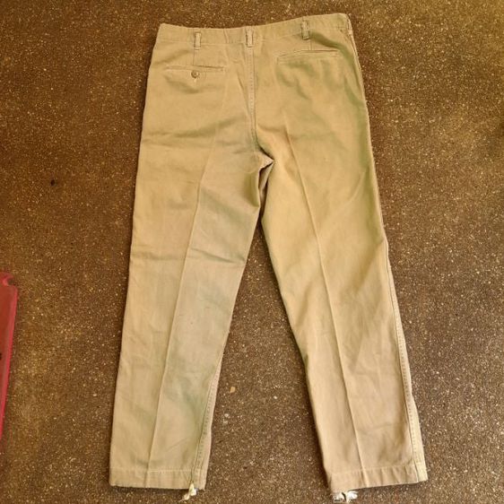 60s vintage rare item
Japanese Highway officer sanforize khaki pants
made in Japan
w32 -33🎌🎌🔴 รูปที่ 8