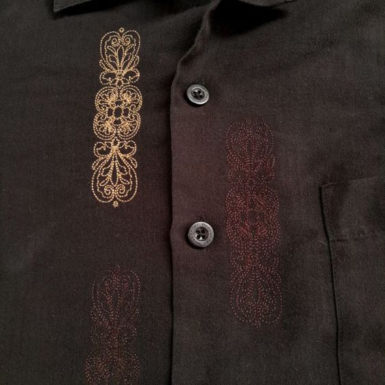 เสื้อลำลอง
Weekender
stitch embroidery black rayon Hawaiian shirts
🔵🔵🔵
 รูปที่ 7