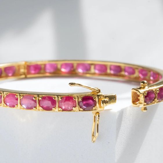 Siamese Ruby Gold Bracelet รูปที่ 4
