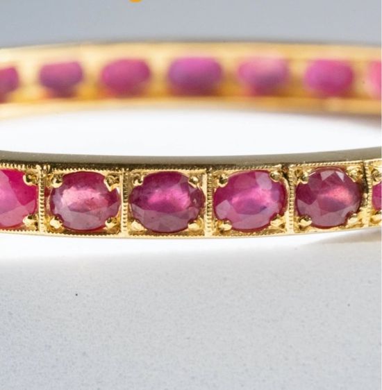 Siamese Ruby Gold Bracelet รูปที่ 2