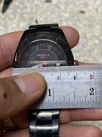 นาฬิกายี่ห้อ SACCSNY  ควอทซ์ ของแท้มือสอง เรือนสแตนเลสสีดำ สายยาว 18.5 เซนติเมตร  650฿ รูปที่ 7