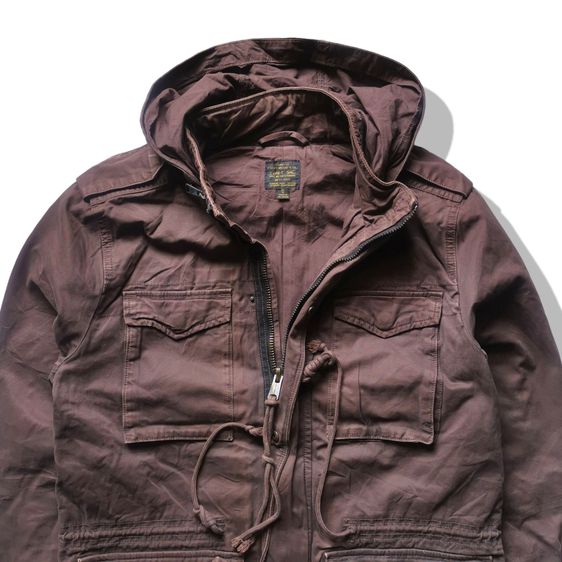 Lucky Brand Co M-65 Hooded Military Jacket รอบอก 42” รูปที่ 3