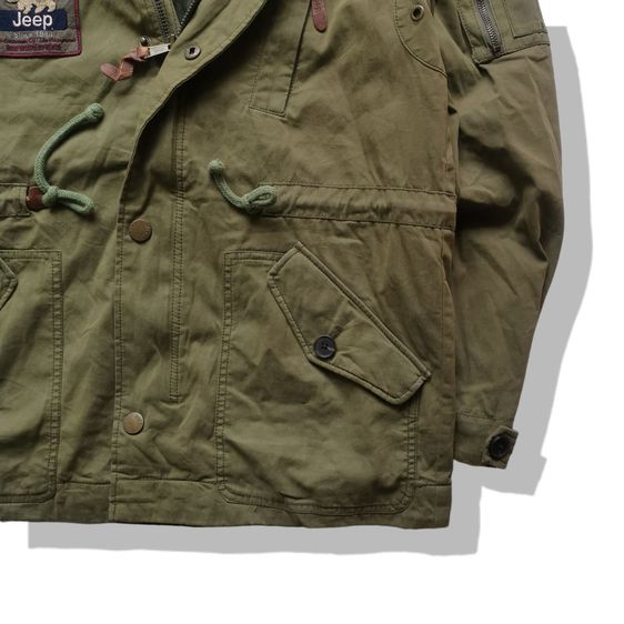 Jeep Olive Green Military Hooded Jacket รอบอก 44” รูปที่ 4