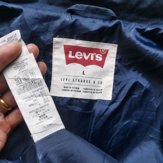 Levis Navy Blues Hooded Jacket รอบอก 45” รูปที่ 8