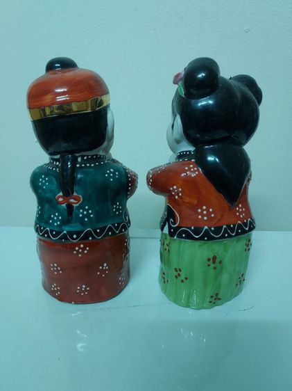 ตุ๊กตาเด็กคู่อวยพร ทำจากเซรามิก ขนาด 8×8×19 ซ.ม. MADE IN CHAINA รูปที่ 3