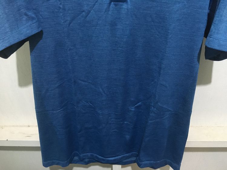 เสื้อโปโล DRY-EX ANTI-BACTERIAL แบรนด์ UNIQLO สีฟ้าอมน้ำเงิน รูปที่ 4