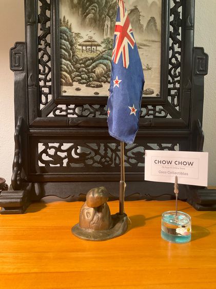 AUSTRALIA Table flag with Brass  BASE Australian flags รูปที่ 2