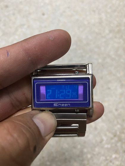 นาฬิกายี่ห้อ CASIO  sheen  ของแท้มือสอง สแตนเลสวงใหญ่ วงรอบข้อมือ  14.5 เซนติเมตร  700฿ รูปที่ 7