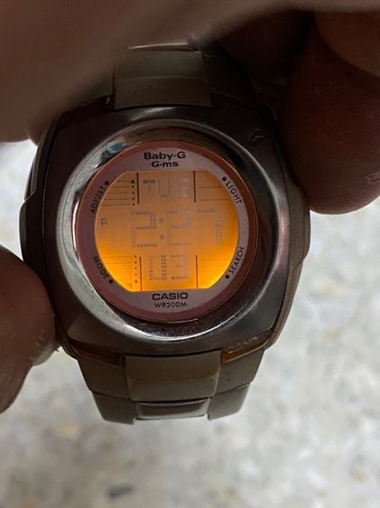 นาฬิกายี่ห้อ CASIO   Baby G  สายสแตนเลส ของแท้มือสอง วงรอบข้อมือประมาณ 6 นิ้ว  850฿ รูปที่ 3