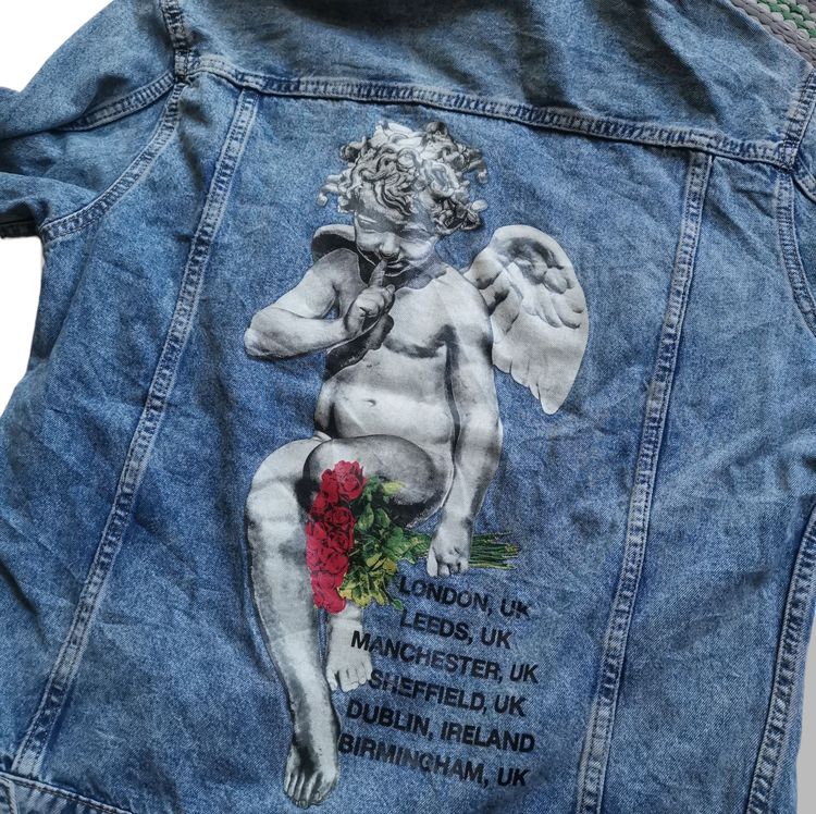 HM X Young Thug Cupid Cherub Denim Jacket รอบอก 40” รูปที่ 7