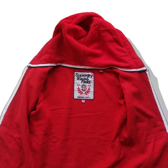 Superdry Track Field Red Hooded Jacket รอบอก 40” รูปที่ 4