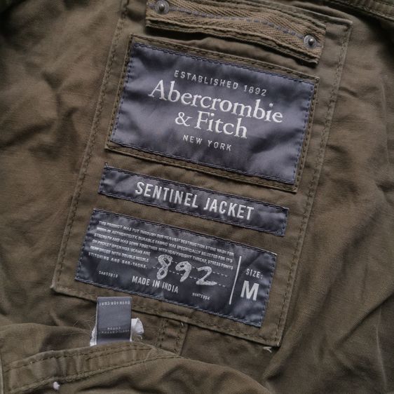Abercrombie Fitch Olive Brown Sentinel Jacket รอบอก 45” รูปที่ 9