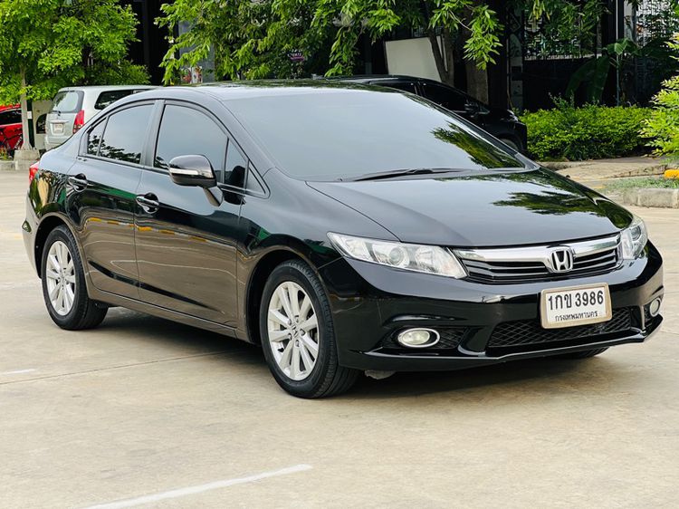 Honda Civic 2013 1.8 E i-VTEC Sedan เบนซิน ไม่ติดแก๊ส เกียร์อัตโนมัติ ดำ รูปที่ 3