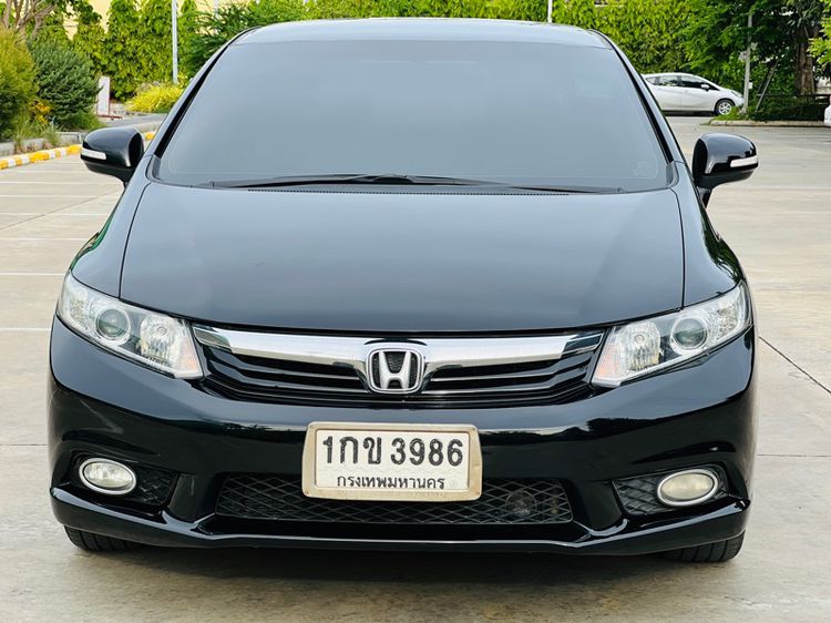 Honda Civic 2013 1.8 E i-VTEC Sedan เบนซิน ไม่ติดแก๊ส เกียร์อัตโนมัติ ดำ รูปที่ 2