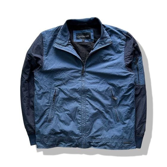 Calvin Klein Navy Blues Full Zipper Jacket รอบอก 45”