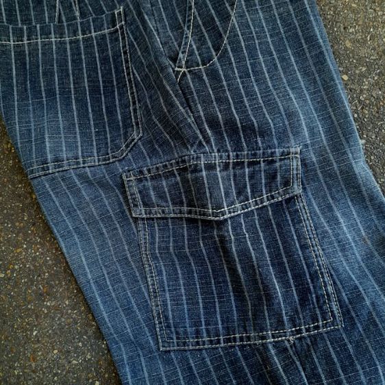 Groovy 1959 Tokyo
striped denim
cargo short pants
w34
🔴🔴🔴
 รูปที่ 6