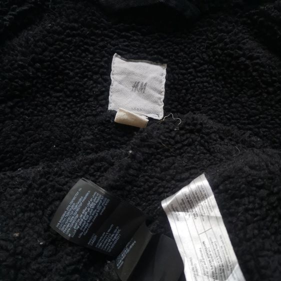 HM Black 4 Pockets Sherpa Denim Jacket รอบอก 45” รูปที่ 8
