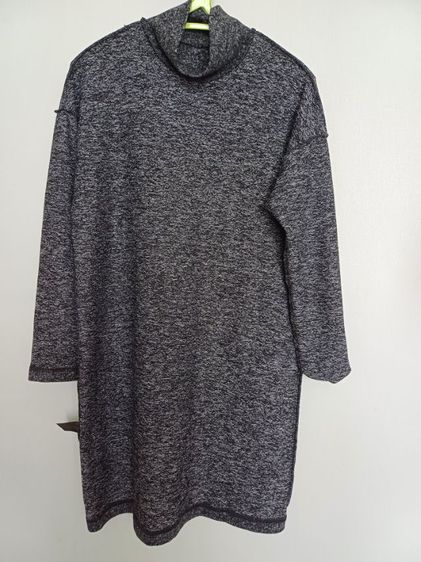 Uniqlo Dress Size M สีเทา ดำ 
คอเต่า คอปีน  รูปที่ 9
