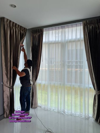 ฉากกั้นห้อง ฉากกั้นแอร์ ฉากพีวีซี ม่านม้วน ม่านปรับแสง มู่ลี่ ผ้าม่าน วอลล์เปเปอร์ รับติดฟิล์มกรองแสง รับซักผ้าม่าน 0812508727 รูปที่ 8