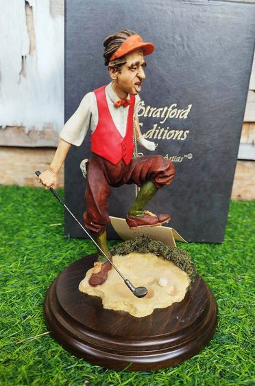 โมเดล Stratford Editions By Country Artists Hand Crafted In England Golfer CA934 Bunkered วินเทจ รูปที่ 2