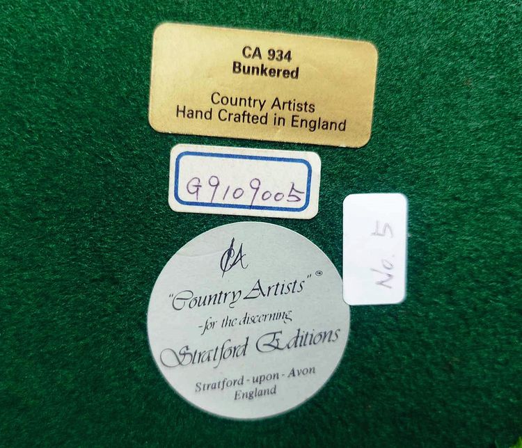 โมเดล Stratford Editions By Country Artists Hand Crafted In England Golfer CA934 Bunkered วินเทจ รูปที่ 7