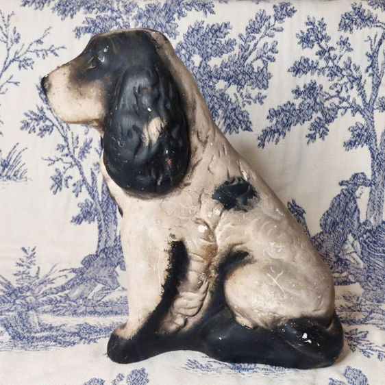 Vintage  Spaniel  1920 
from UK ประติมากรรมสุนัขสแปเนียลเซรามิกและทาสีสไตล์อังกฤษด้วยมือจากครึ่งแรกของศตวรรษที่ 20 ครับ รูปที่ 6