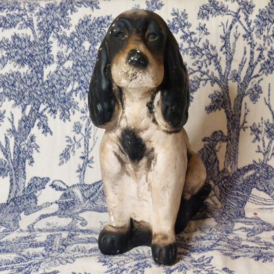 Vintage  Spaniel  1920 
from UK ประติมากรรมสุนัขสแปเนียลเซรามิกและทาสีสไตล์อังกฤษด้วยมือจากครึ่งแรกของศตวรรษที่ 20 ครับ รูปที่ 1