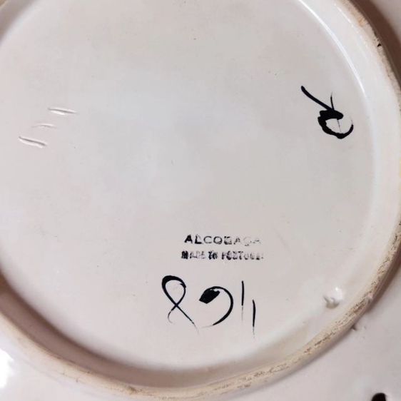 FAIREAL Alcobaca Portugal Hand Painted 10" Platter with Pierced Rim จานโชว์เขียนสีด้วยมือจากโปรตุเกส สวยมากครับ 🇵🇹 รูปที่ 4