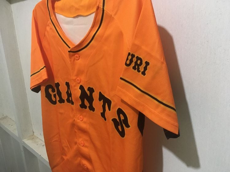 เสื้อเบสบอล GIANTS แบรนด์ MIZUNO สีส้ม รูปที่ 5